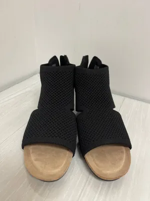 Sandals Heels Wedge By Croft And Barrow In Black, Size: 8